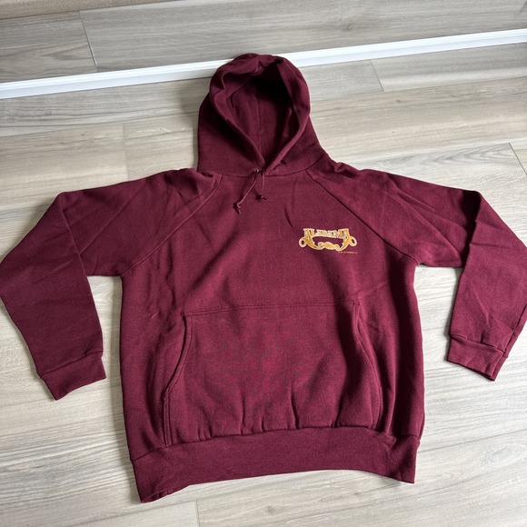 Vintage Alabama Hoodie Sweatshirt Sz L  Country Music Band Tour Maroon Fit Small - Picture 1 of 10